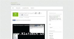 Desktop Screenshot of klauskit.lt